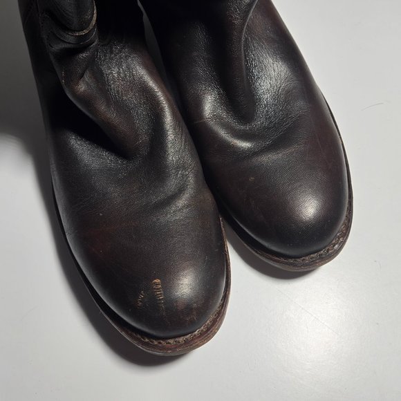 Justin Boots Dark Brown Heeled Boots - Picture 8 of 13